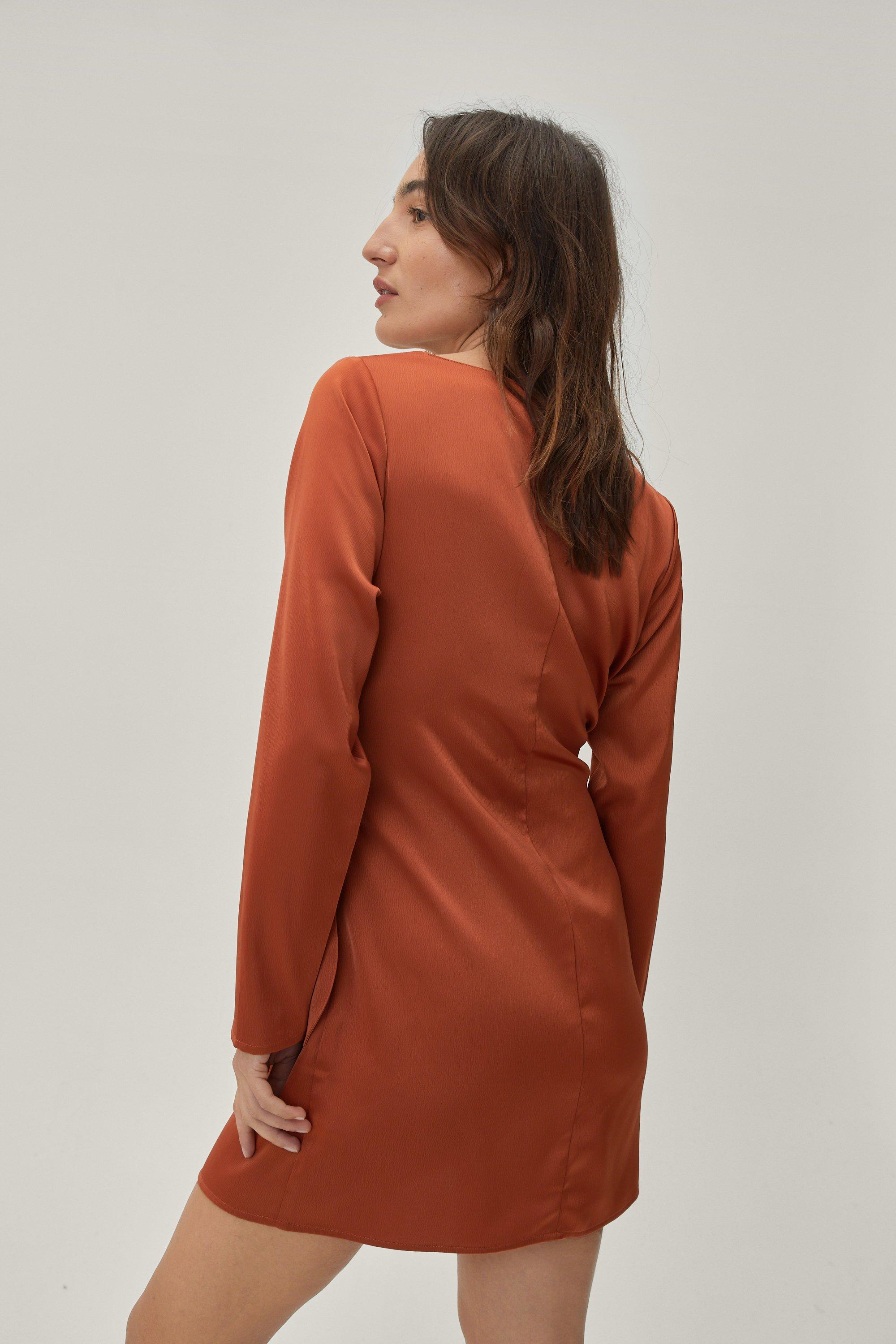 Nasty gal outlet orange dress